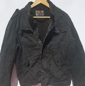 Levi's womens jacket denim black size medium